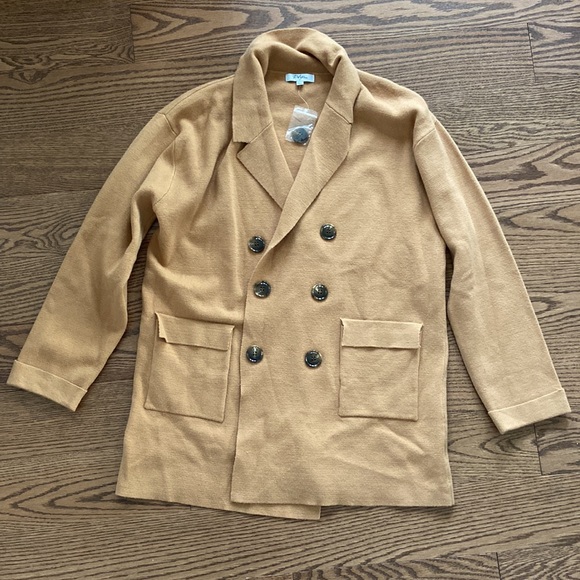 NWT Pocketed knitted blazer sz M - Picture 4 of 6